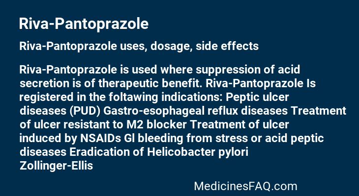 Riva-Pantoprazole