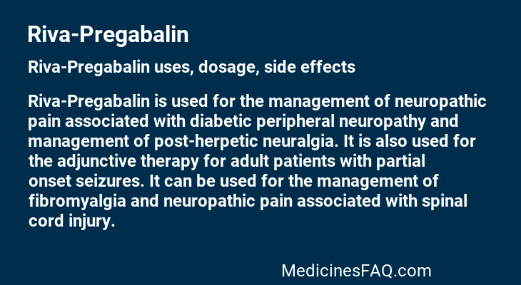 Riva-Pregabalin