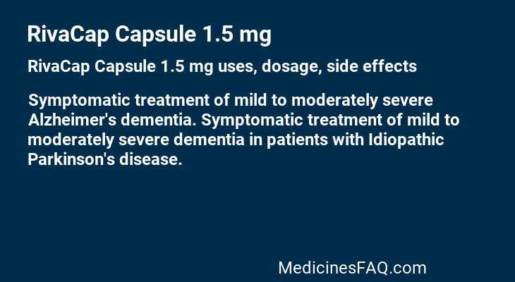 RivaCap Capsule 1.5 mg