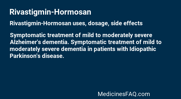 Rivastigmin-Hormosan