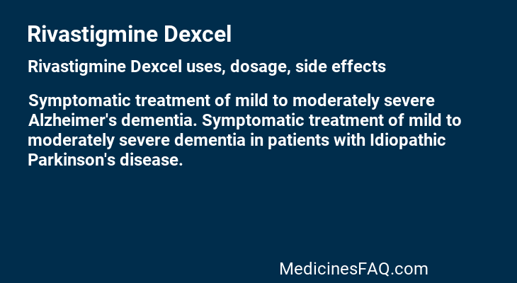 Rivastigmine Dexcel