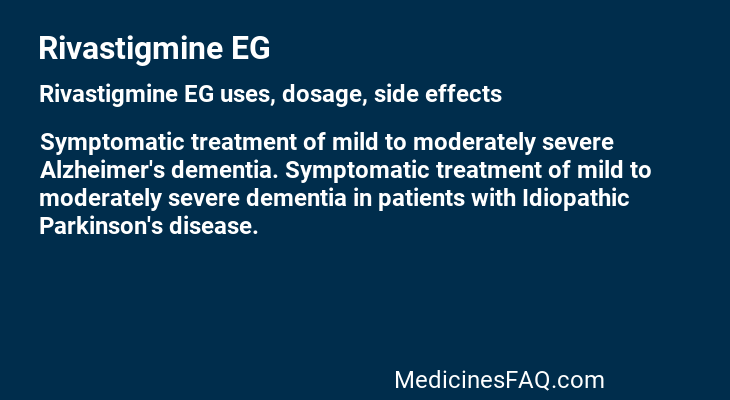 Rivastigmine EG