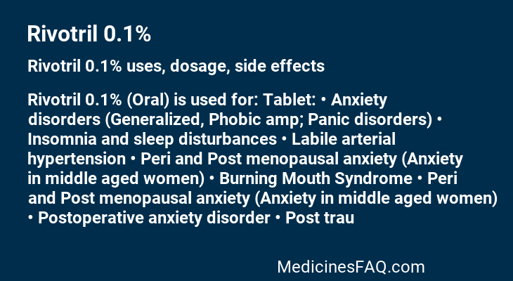 Rivotril 0.1%