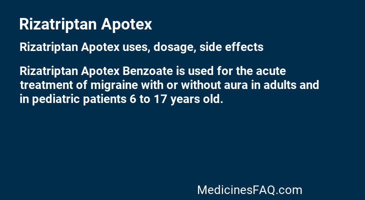 Rizatriptan Apotex