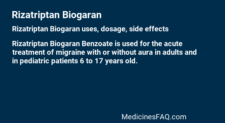 Rizatriptan Biogaran