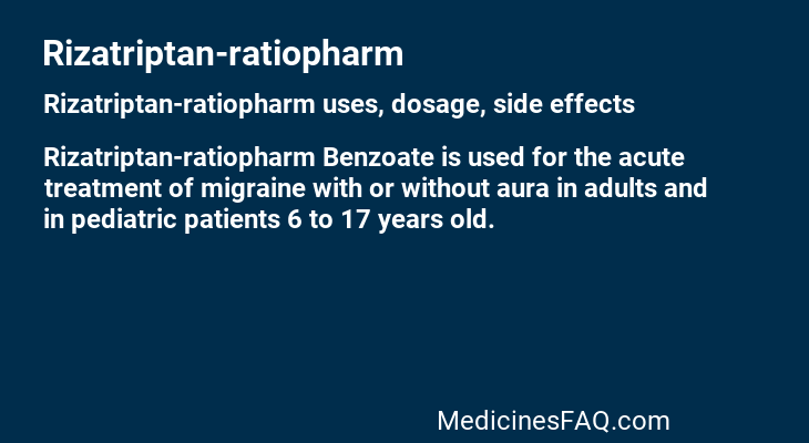 Rizatriptan-ratiopharm