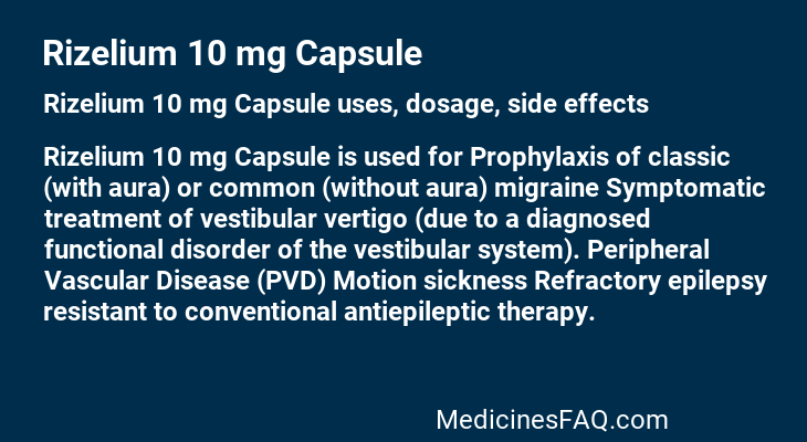 Rizelium 10 mg Capsule