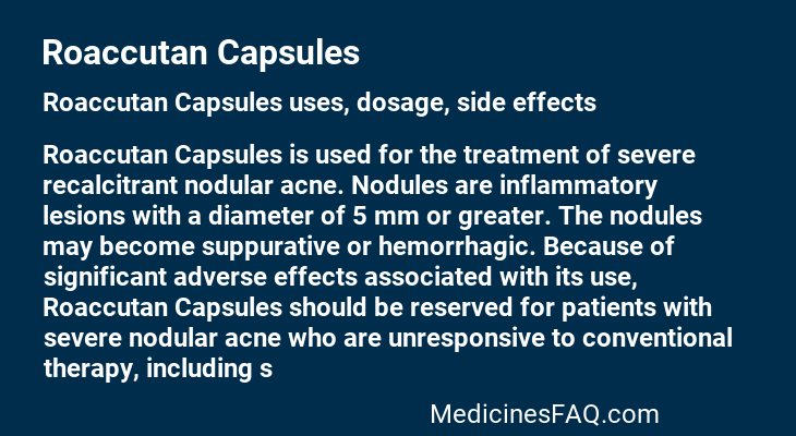 Roaccutan Capsules