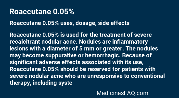 Roaccutane 0.05%