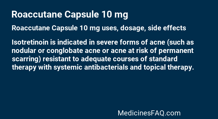 Roaccutane Capsule 10 mg