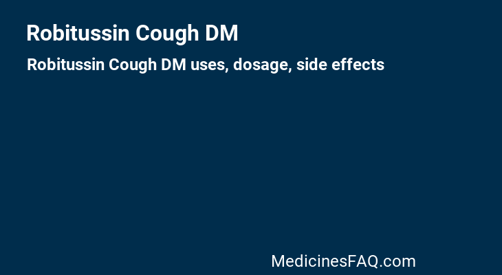 Robitussin Cough DM