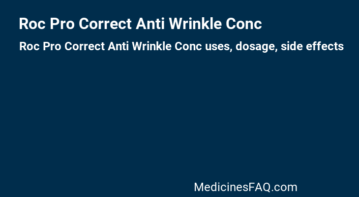 Roc Pro Correct Anti Wrinkle Conc