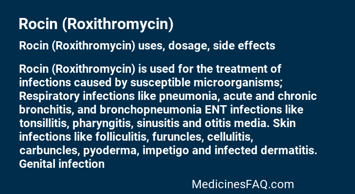 Rocin (Roxithromycin)