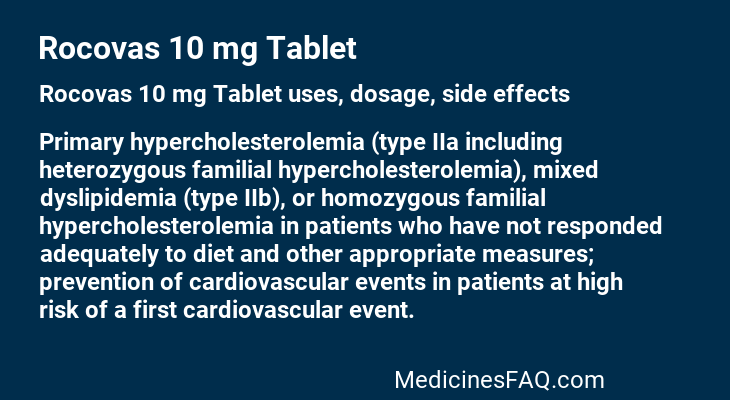 Rocovas 10 mg Tablet