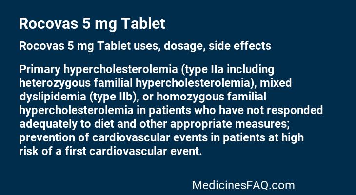 Rocovas 5 mg Tablet