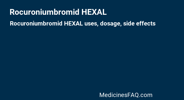 Rocuroniumbromid HEXAL