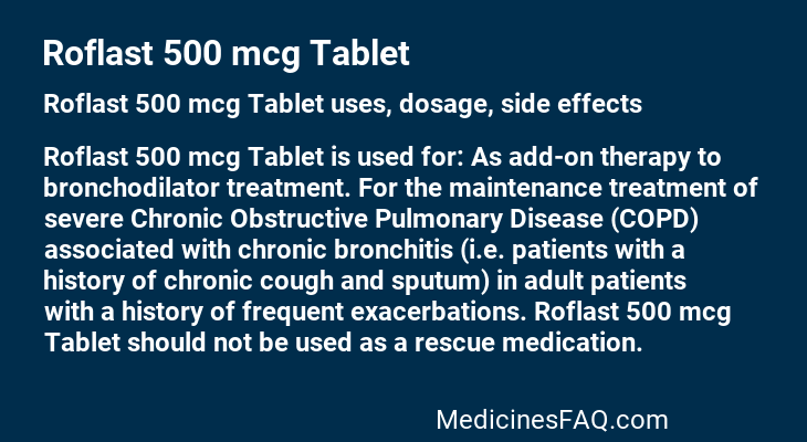 Roflast 500 mcg Tablet