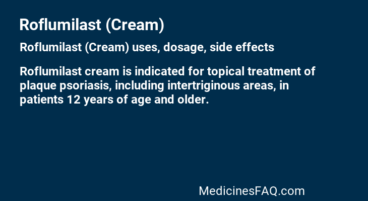 Roflumilast (Cream)