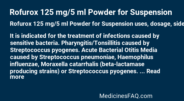 Rofurox 125 mg/5 ml Powder for Suspension