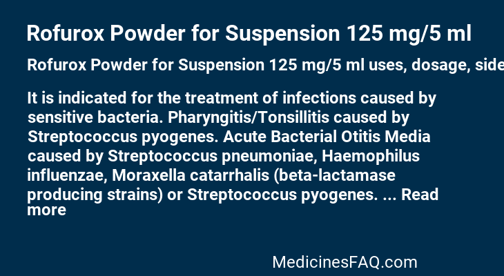 Rofurox Powder for Suspension 125 mg/5 ml