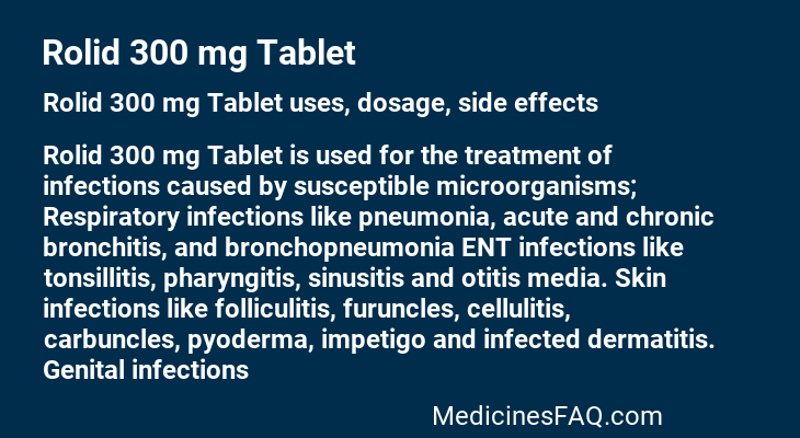 Rolid 300 mg Tablet