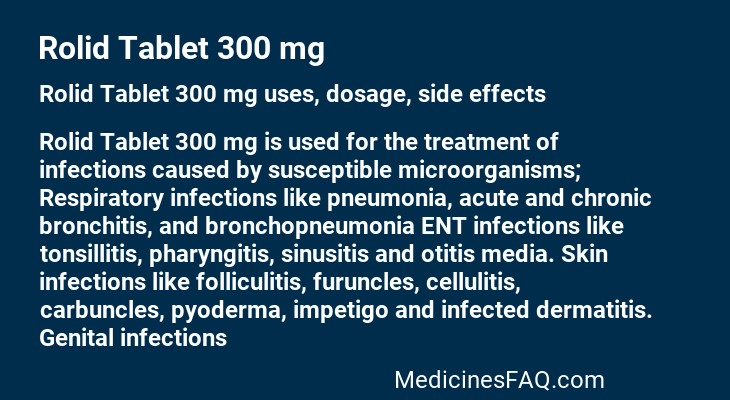 Rolid Tablet 300 mg