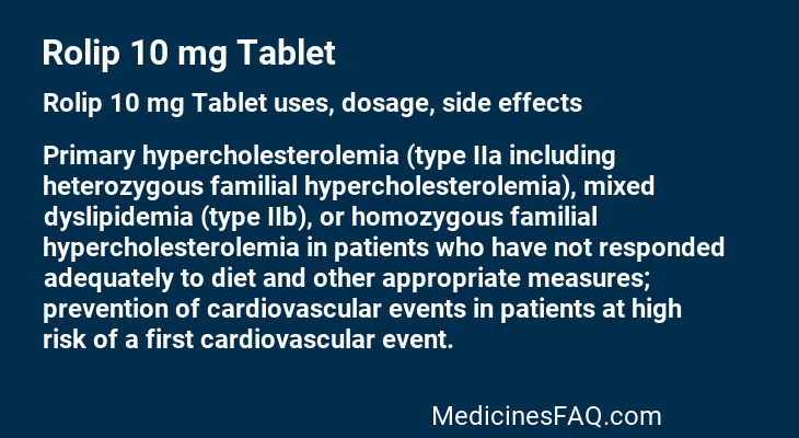 Rolip 10 mg Tablet