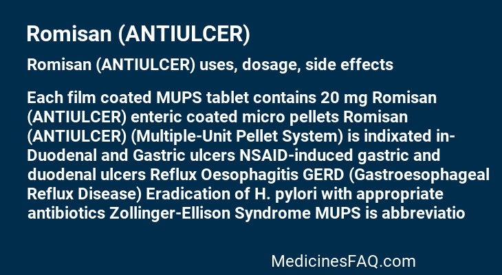 Romisan (ANTIULCER)