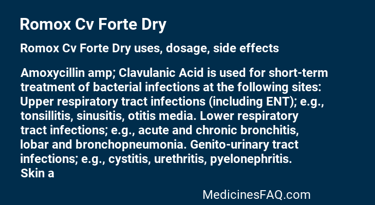 Romox Cv Forte Dry