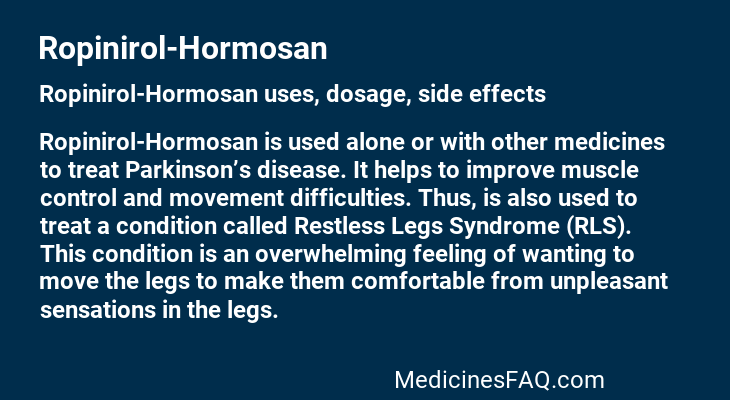 Ropinirol-Hormosan