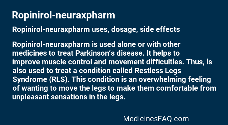 Ropinirol-neuraxpharm