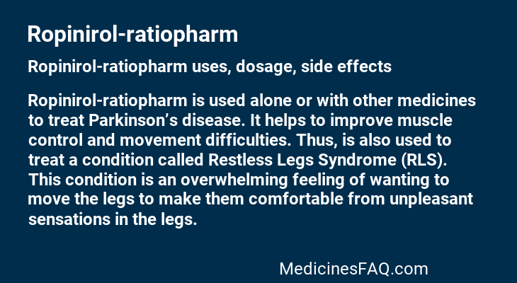 Ropinirol-ratiopharm