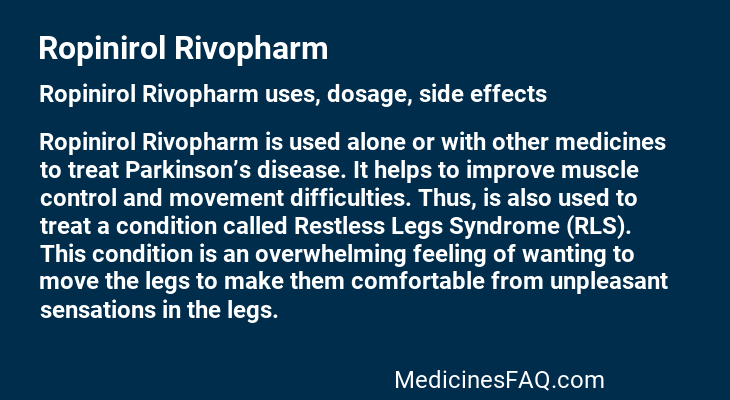 Ropinirol Rivopharm