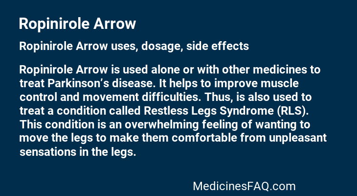 Ropinirole Arrow