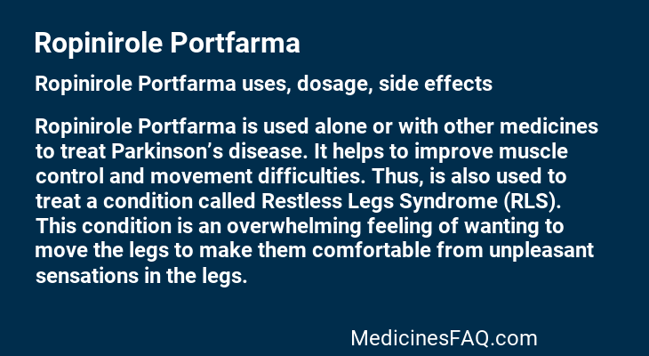 Ropinirole Portfarma