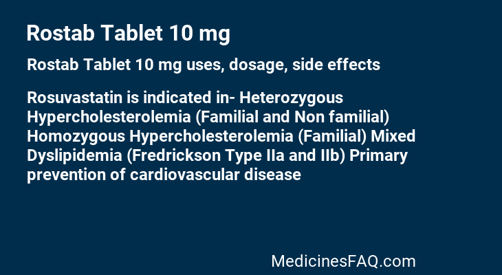 Rostab Tablet 10 mg