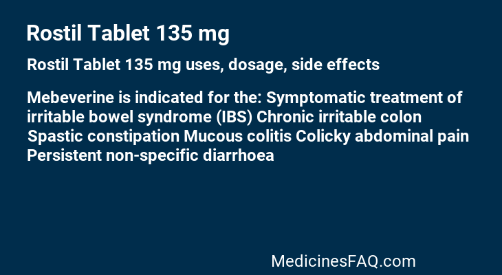 Rostil Tablet 135 mg