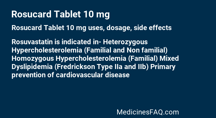 Rosucard Tablet 10 mg