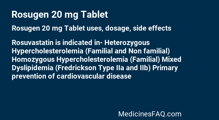 Rosugen 20 mg Tablet