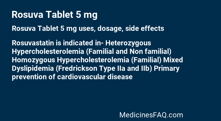 Rosuva Tablet 5 mg