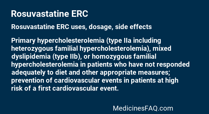 Rosuvastatine ERC