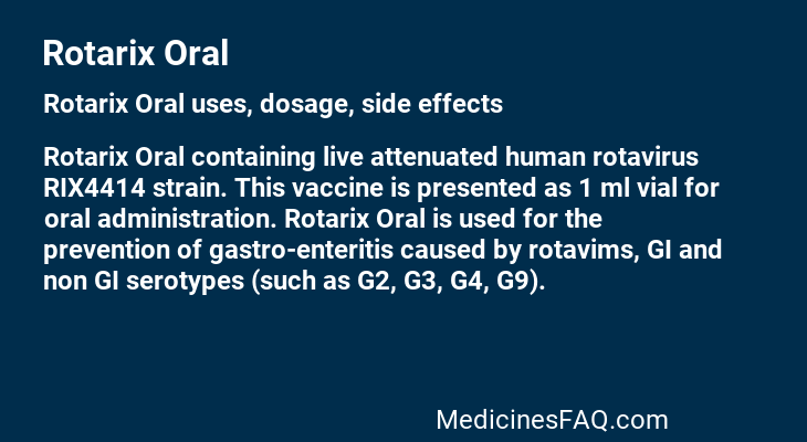 Rotarix Oral
