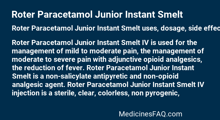 Roter Paracetamol Junior Instant Smelt