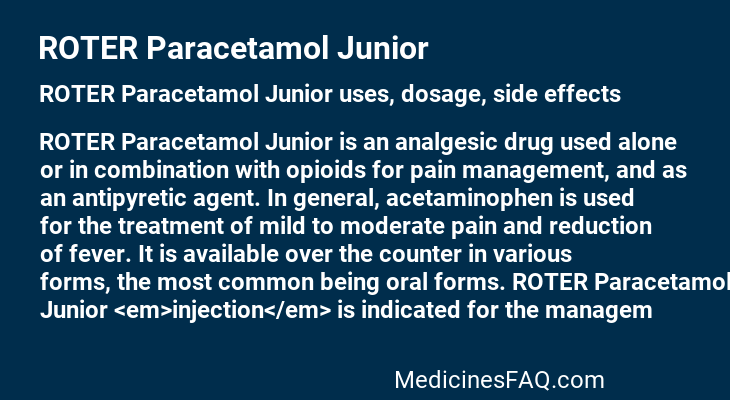 ROTER Paracetamol Junior