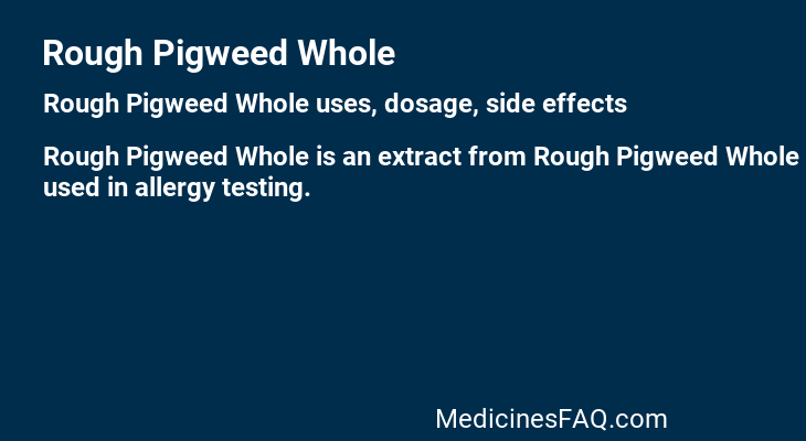 Rough Pigweed Whole