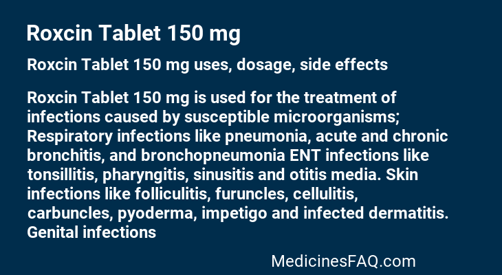 Roxcin Tablet 150 mg