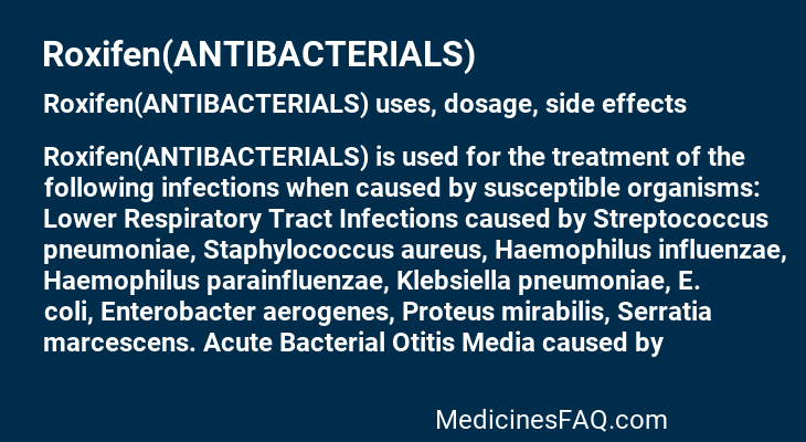 Roxifen(ANTIBACTERIALS)