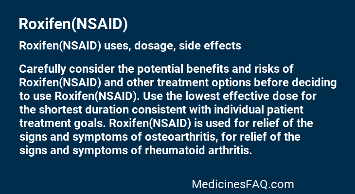 Roxifen(NSAID)