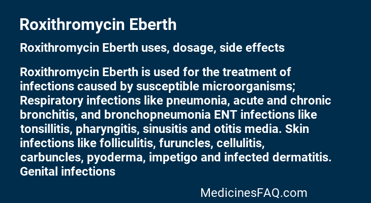 Roxithromycin Eberth