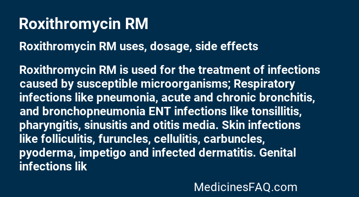 Roxithromycin RM